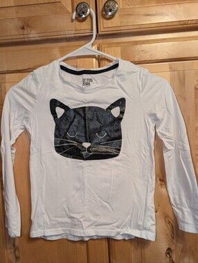 Spotted Zebra White Cat Graphic Tee for Pets
